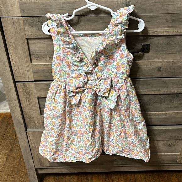 EUC TOMMY BAHAMA FLORAL TIRED 4T LINED SUNDRESS WITH RUFFLES - Picture 2 of 8